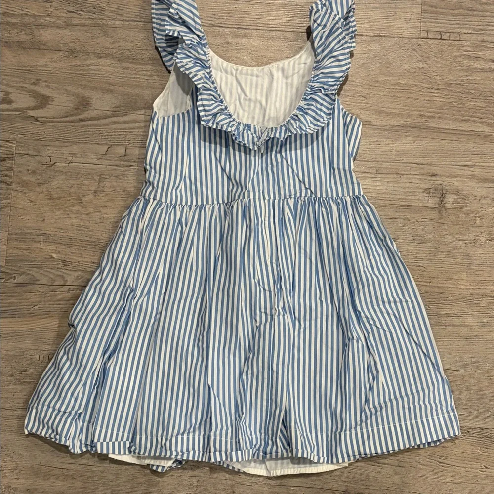 Crewcuts Ruffle Striped Dress